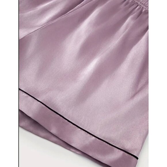 Lavender Satin Pajama Set - Size 4 - Picture 5 of 8